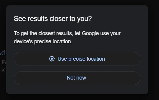 Google location